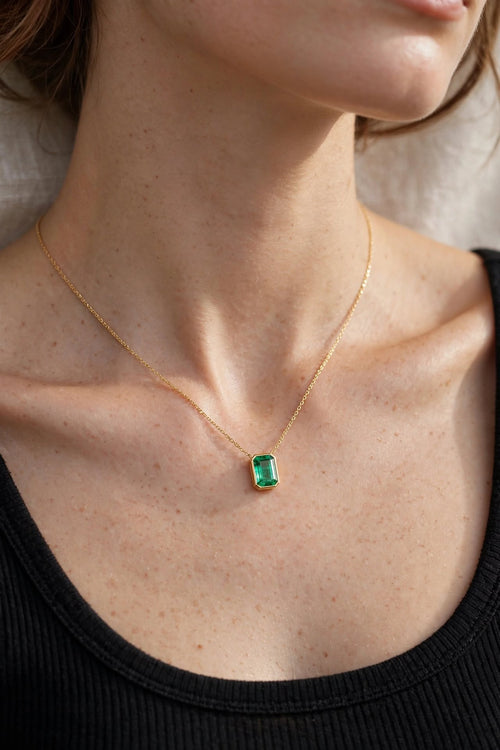 COLLIER LÍA ÉMERAUDE