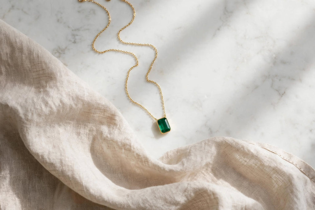 COLLIER LÍA ÉMERAUDE